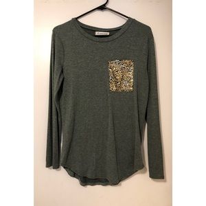 Long Sleeve Glitter Top